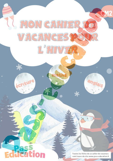 Cahier de vacances - Cahier de vacances Hiver : CM2 en libre téléchargement