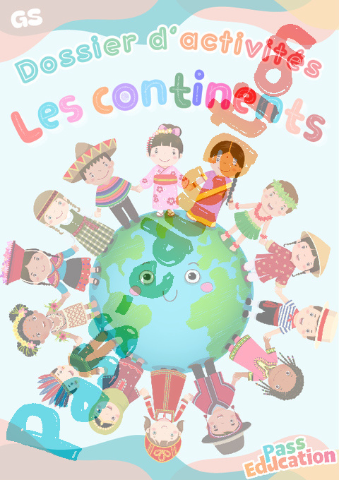 Cahier de vacances - Cahier de vacances Les continents : GS - Grande Section en libre téléchargement