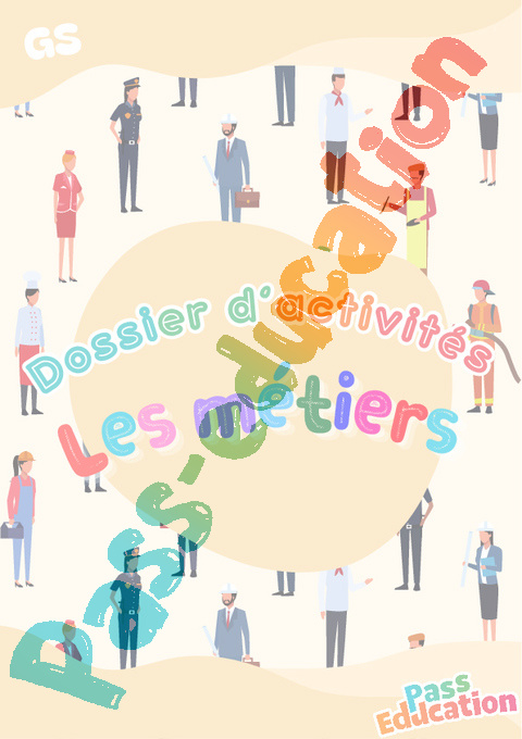 Cahier de vacances - Cahier de vacances Les métiers : GS - Grande Section en libre téléchargement