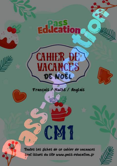 Cahier de vacances - Cahier de vacances Noël : CM1 en libre téléchargement