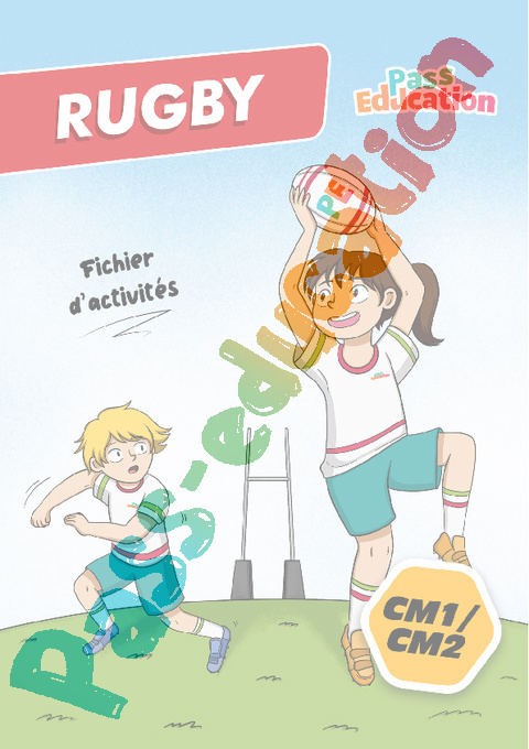 Cahier de vacances - Cahier de vacances Rugby : CM1 en libre téléchargement