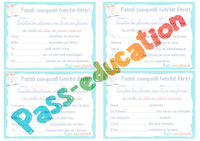 Billets rituels : Être Avoir : CE2