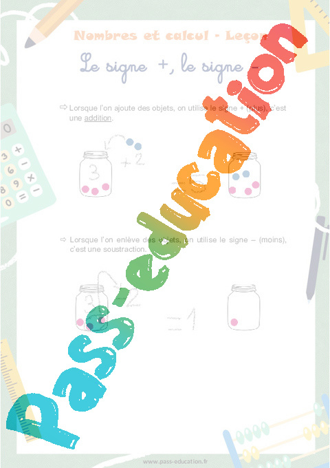 Séquence - Fiche de préparation Addition / Dénombrement : CP
