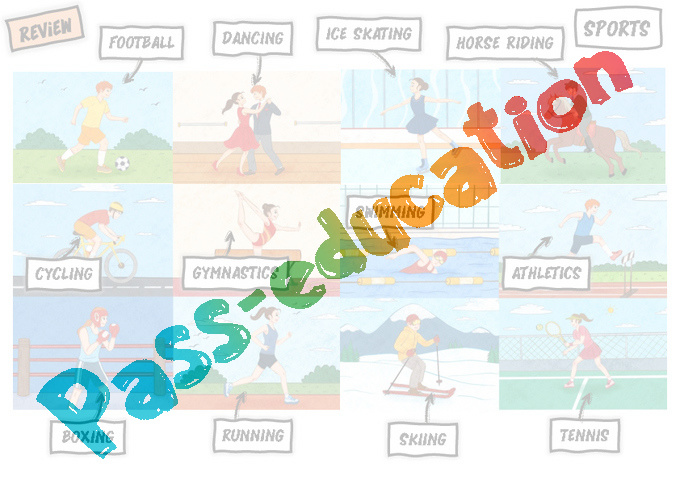 Leçon, exercice et évaluation :<br/> Sport / Hobbies - Anglais : CE2