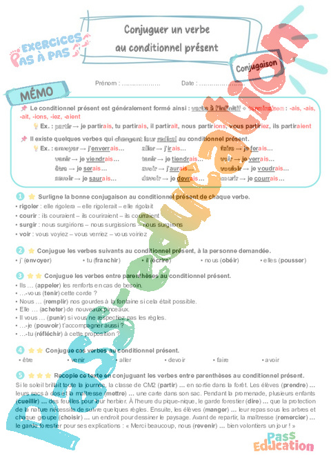 Leçon, exercice et évaluation :<br/> Tous les groupes : CM2