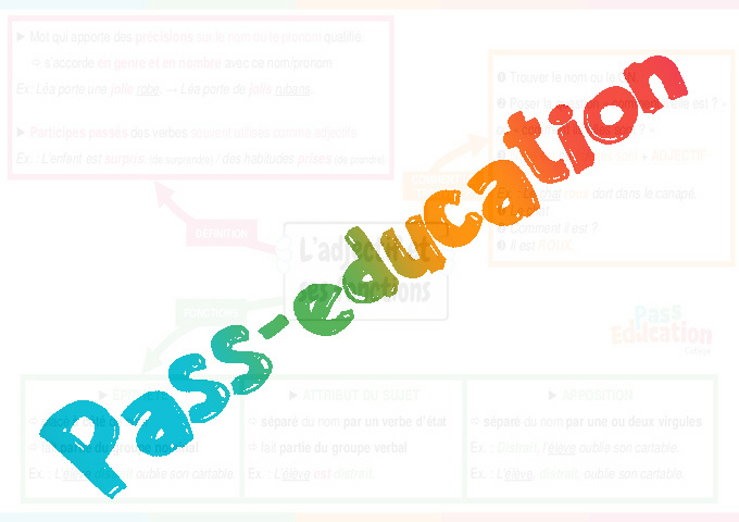 Cours et exercice : Adjectif Qualificatif : 5ème