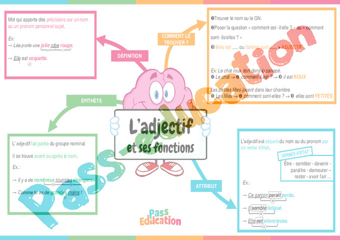 Leçon, exercice et évaluation :<br/> Adjectif Qualificatif : CE2