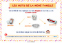 Affichage pour la classe Vocabulaire / Lexique - Étude de la langue : Cycle 2