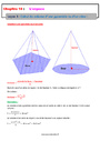 Cours Calcul du volume d’une pyramide ou d’un cône : 4ème