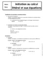 Cours Equation / inégalité : 5ème