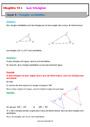 Cours Reconnaitre des triangles semblables : 4ème