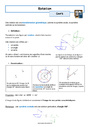 Cours Transformer une figure par une rotation : 3ème