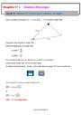Cours Utiliser le cosinus pour caculer un angle : 4ème
