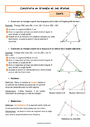 Cours et exercice : Construction d'un triangle : 5ème