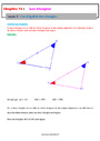 Cas d'égalité des triangles - Les triangles - Géométrie - Mathématiques - 4ème - Séquences didactiques CRPE 2025