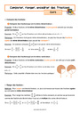 Comparaison de fractions - Fractions - Nombres et calculs - Mathématiques - 5ème - Séquences didactiques CRPE 2025