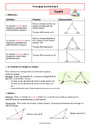 Les triangles - Espace et géométrie - Mathématiques - 6ème - Séquences didactiques CRPE 2025