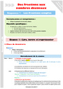 Leçon, exercice et évaluation :<br/> De la fraction au nombre décimal : CM1