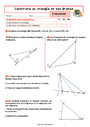 Evaluation Construction d'un triangle : 5ème