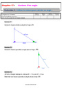 Evaluation Utiliser le cosinus pour caculer un angle : 4ème