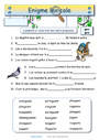 Exercice Énigmes lexicales : Cycle 2