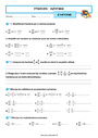 Exercice Fractions : 5ème