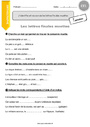 Exercice Lettre finale muette : Cycle 2