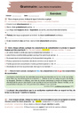 Exercice Mots outils, invariables : 4ème