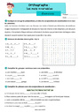 Exercice Mots outils, invariables : Cycle 3