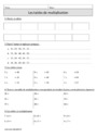 Exercice Tables de multiplication : CM1