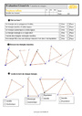 Evaluation Quiz / Qcm : Triangles : Cycle 3