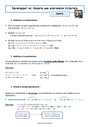 Séquence - Fiche de préparation Nombres et calculs : 3ème