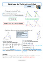 Séquence - Fiche de préparation Théorème de Thalès et sa réciproque : 3ème
