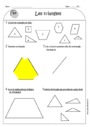 Leçon, exercice et évaluation :<br/> Triangles : CE1