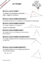 Leçon, exercice et évaluation :<br/> Triangles : CE2