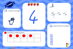 J’apprends à compter – Tableau : 2eme, 3eme Maternelle – Cycle Fondamental
