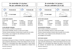 T / D - Son Complexe, Confusion : 2eme Primaire - Exercice évaluation ...