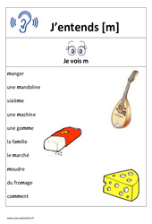 Son m – Affiche pour la classe : 1ere, 2eme Primaire