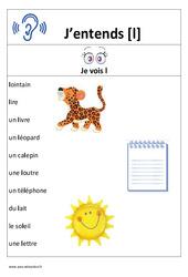 Son l – Affiche pour la classe : 1ere, 2eme Primaire
