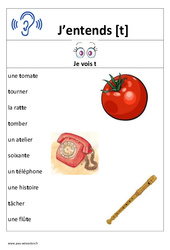 Son t – Affiche pour la classe : 1ere, 2eme Primaire