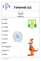 Son ou – Affiche pour la classe : 1ere, 2eme Primaire