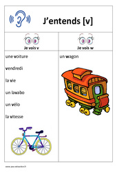 Son v – Affiche pour la classe : 1ere, 2eme Primaire