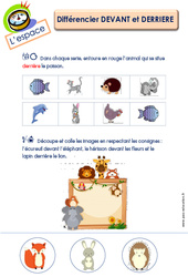 Différencier devant et derrière – L’espace : 3eme Maternelle – Cycle Fondamental