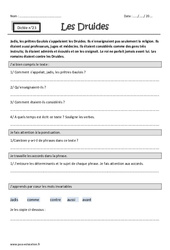 Les druides – Dictée accompagnée n°23 : 3eme Primaire