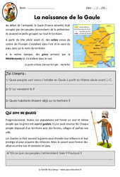 Naissance de la Gaule – Documentaire – Exercices : 3eme, 4eme Primaire