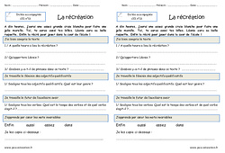 La récréation – Dictée accompagnée n°13 : 2eme Primaire