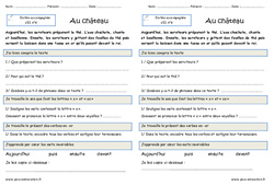 Au chateau – Dictée accompagnée n°4 : 2eme Primaire