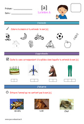 Sons – Lettres – Exercices : 1ere, 2eme, 3eme Maternelle – Cycle Fondamental