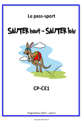 Sauté – Athlétisme – Cycle complet EPS : 1ere, 2eme Primaire