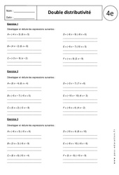 La Distributivité En Mathématiques : Cours Et Exercices Corrigés – JSLDLN